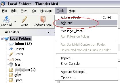 Corector ortografic pentru Thunderbird